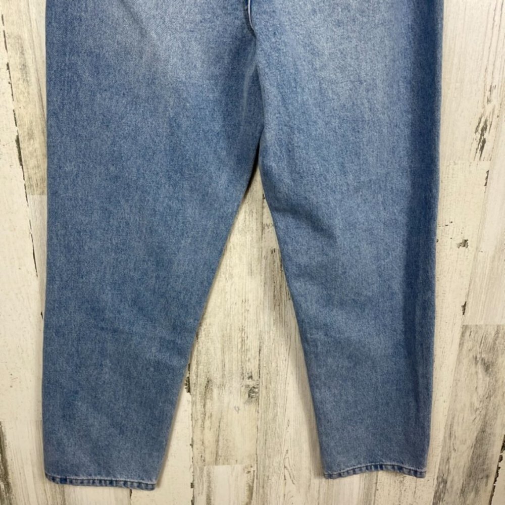 Forever 21 paper bag denim jeans‎ cinched waist relaxed fit NWT high rise blue S - Picture 10 of 10